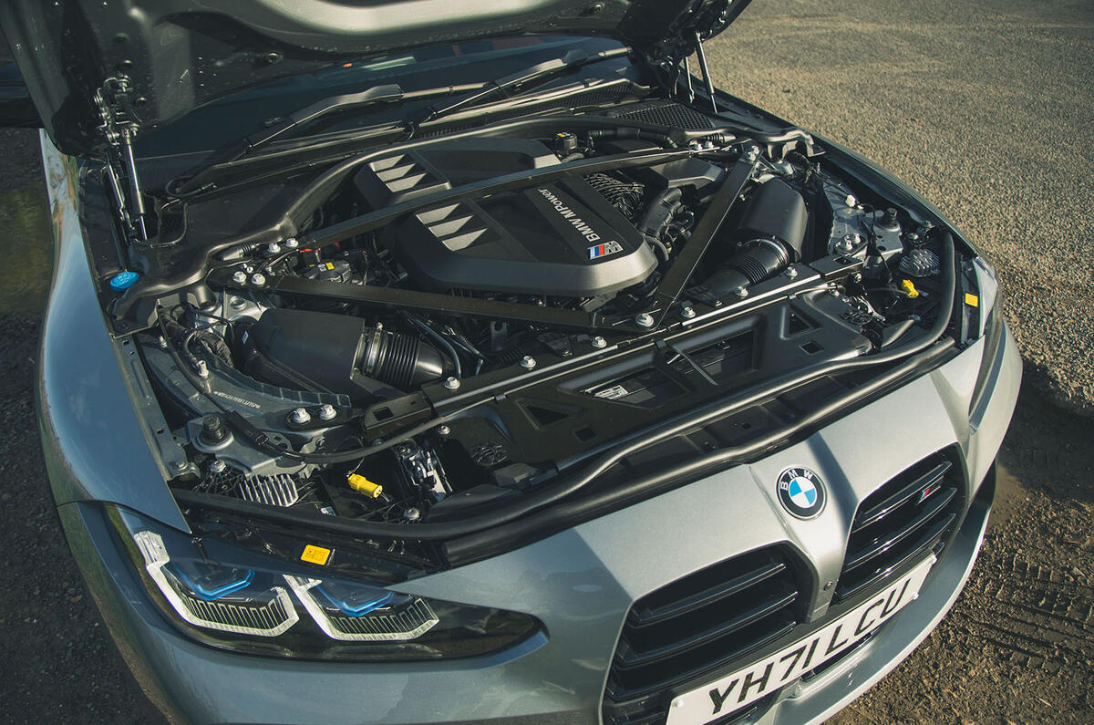 11 BMW M3 xDrive 2021 UK first drive review engine