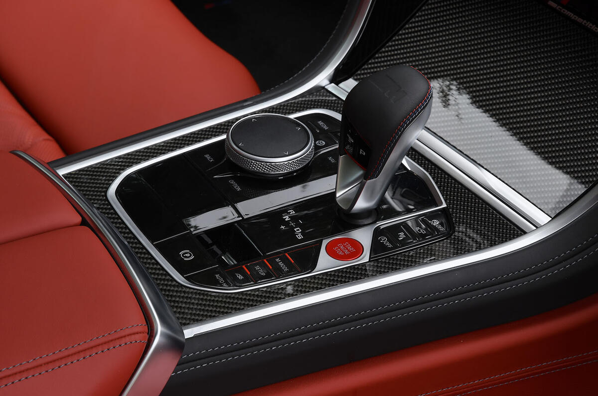 BMW M8 Gran Coupe 2020 UK first drive review - centre console