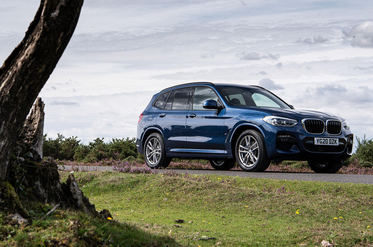 BMW X3 xDrive30e 2020 UK first drive review - static front