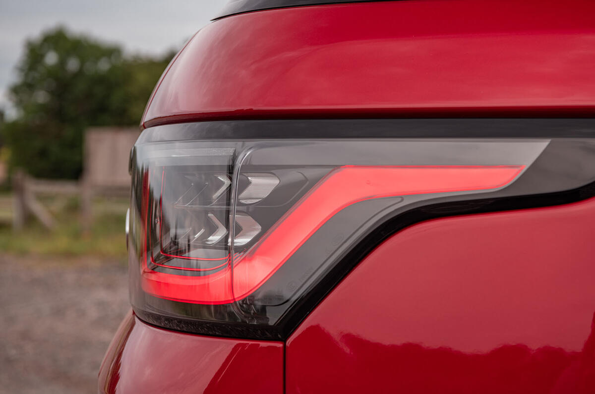 Land Rover Range Rover Sport HST 2019 UK first drive review - rear lights