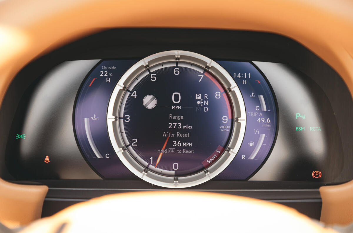 Lexus LC Convertible 2020 UK first drive review - instruments