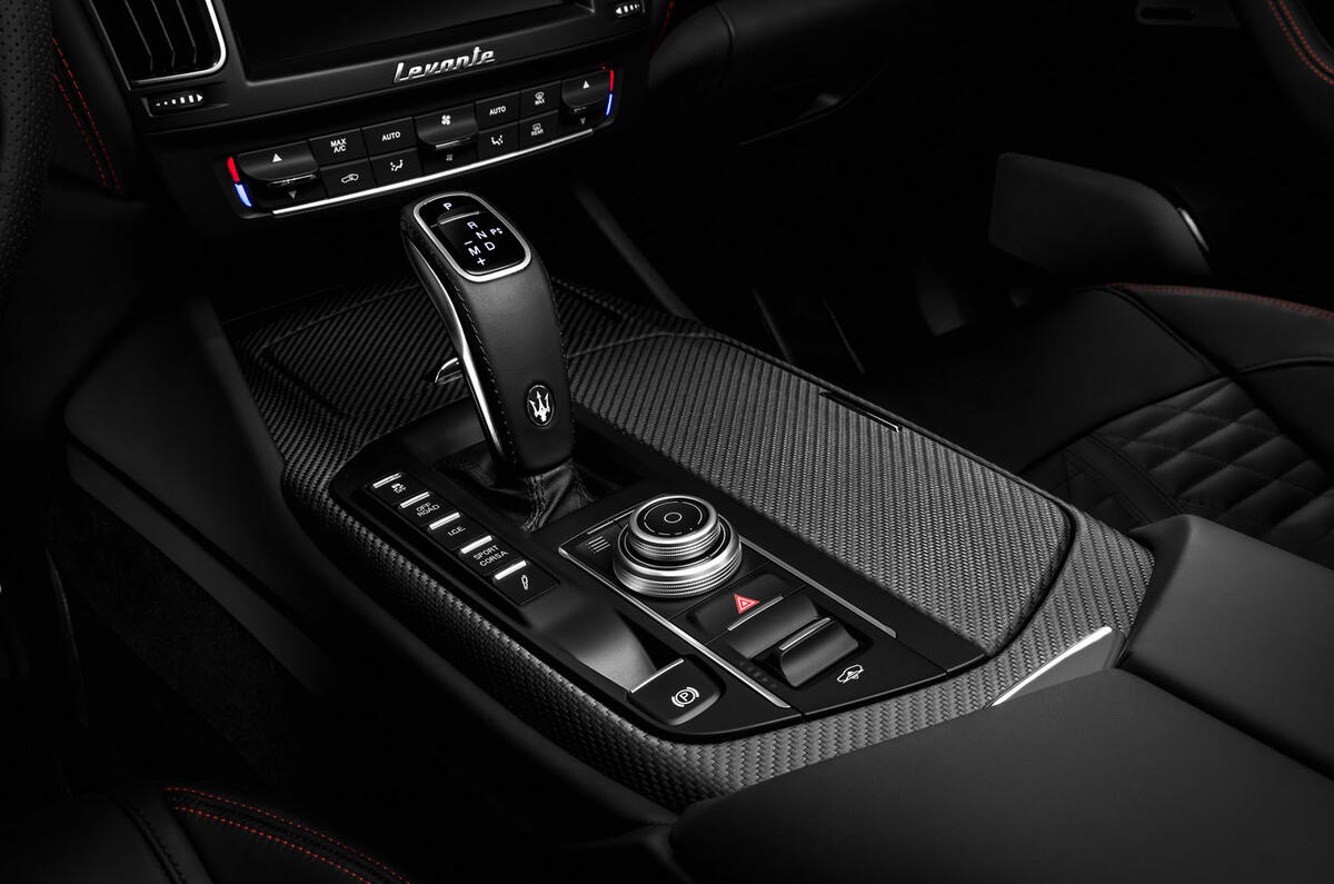 Maserati Levante Trofeo 2019 first drive review - centre console