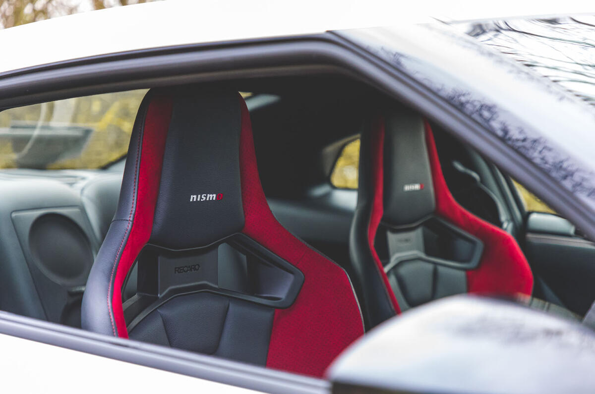 Nissan GT-R Nismo 2020 UK first drive review - front seats