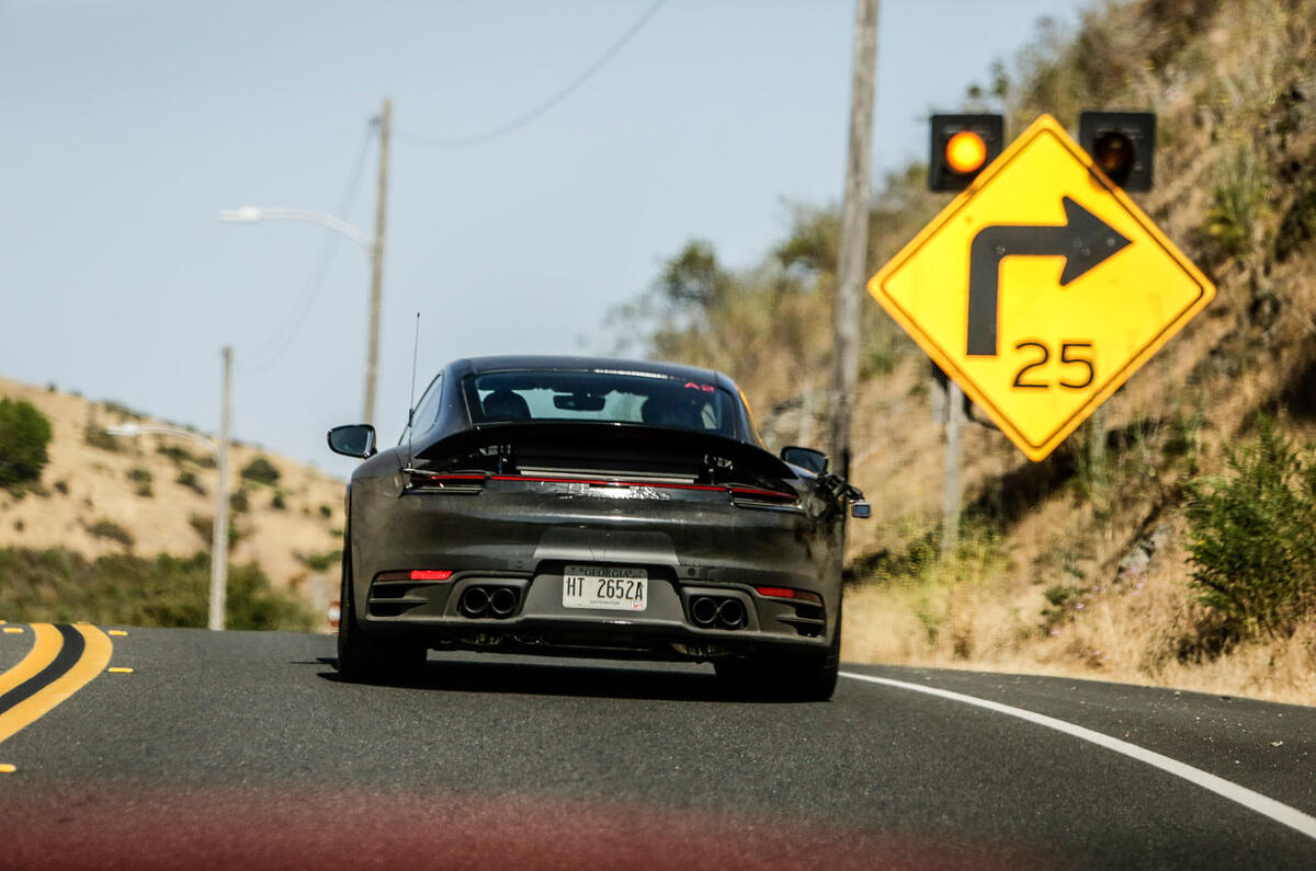 2019 Porsche 911 prototype first ride - turning