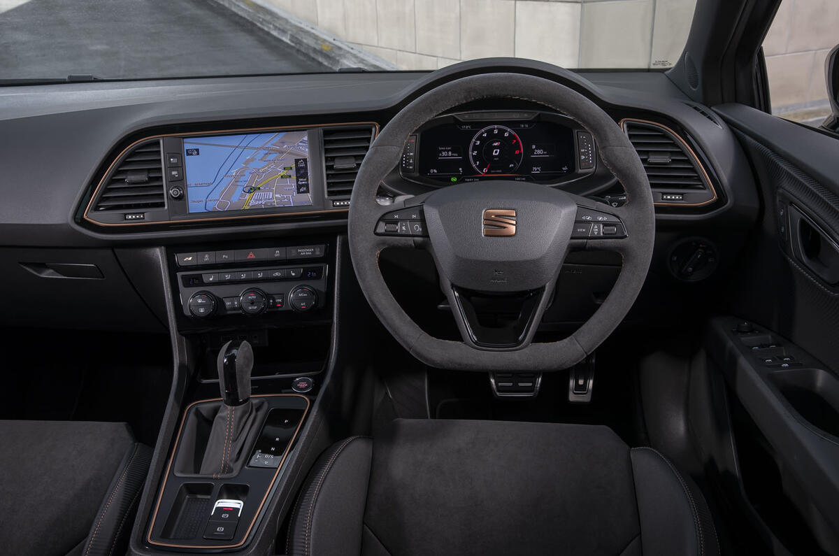 Seat Leon Cupra R ST Abt 2019 UK first drive review - dashboard