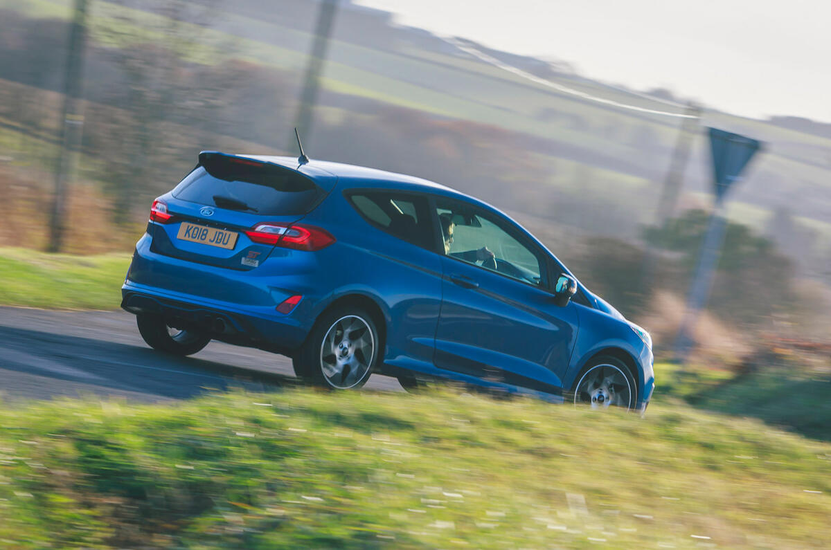 11 Turbo Technics Fiesta ST 285 2022 UK first drive review cornering rear
