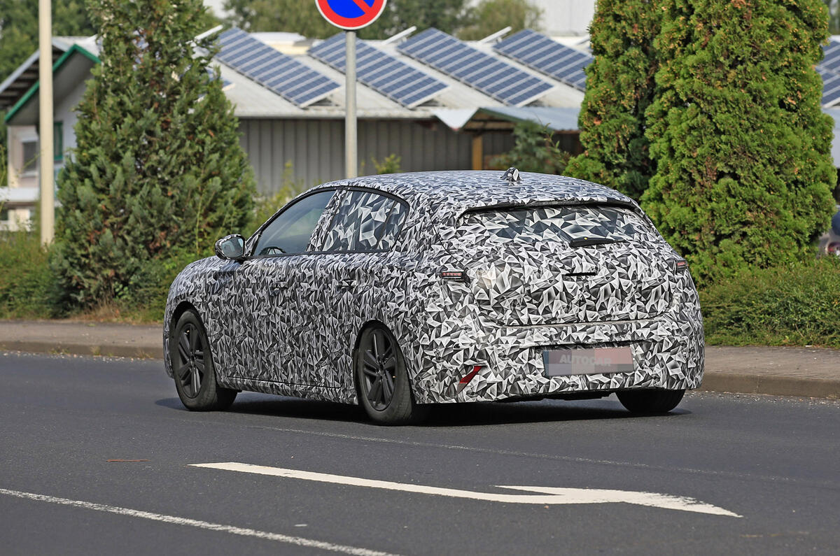 2022 Peugeot 308 prototype - rear