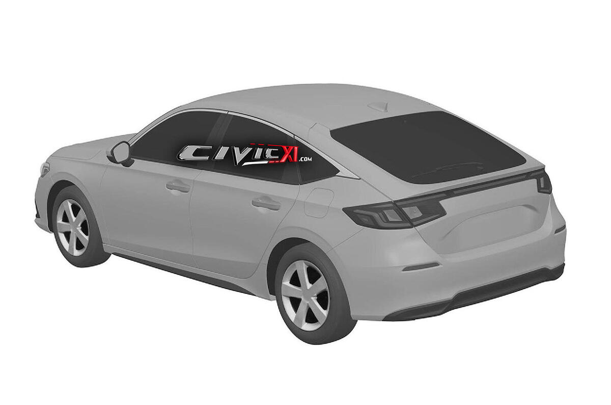 Next civic rear diagonal view