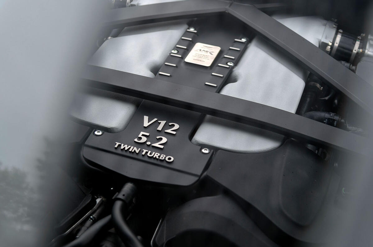 Aston Martin DB11 AMR 2018 review engine