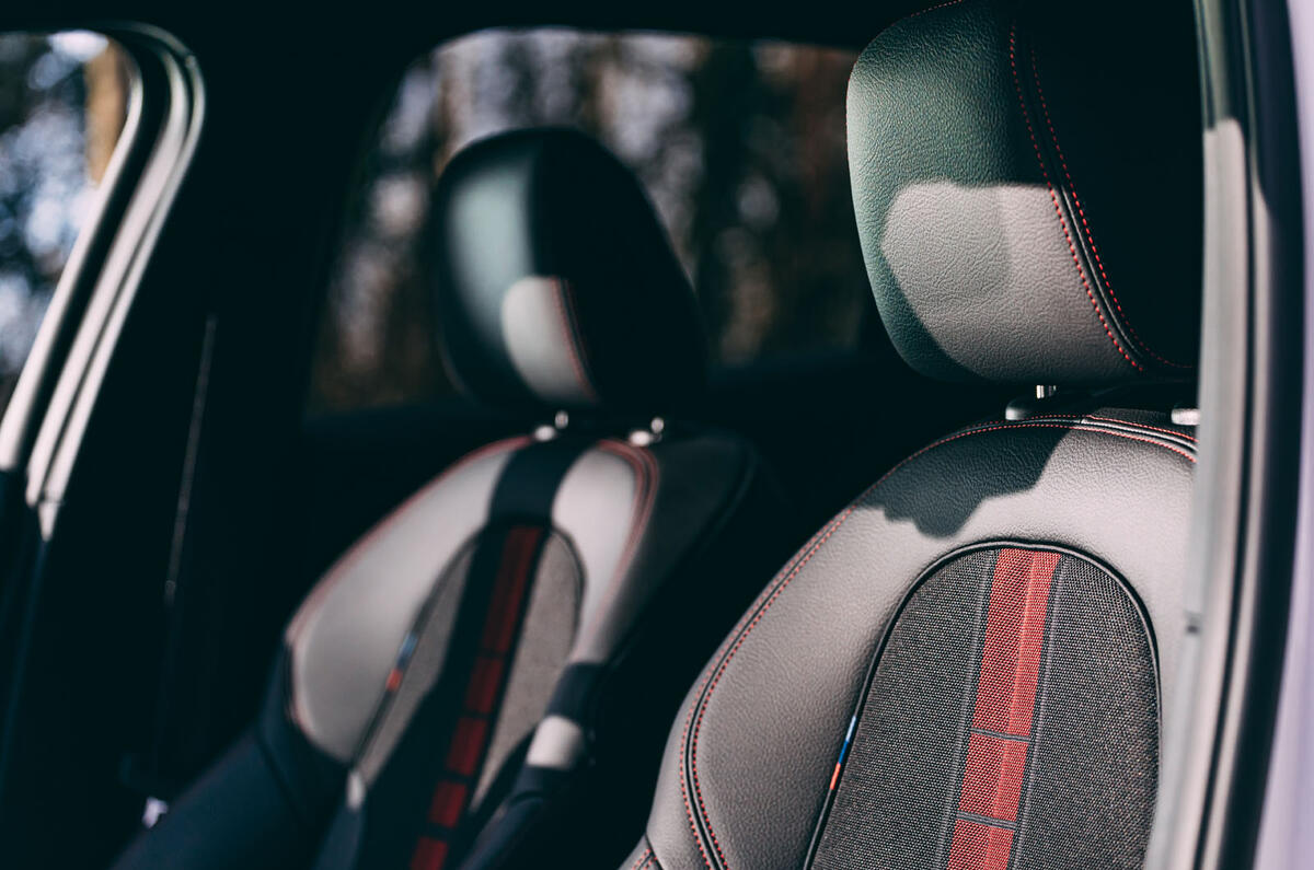 12 BMW 1 Series 128ti 2021 UK first drive review seats