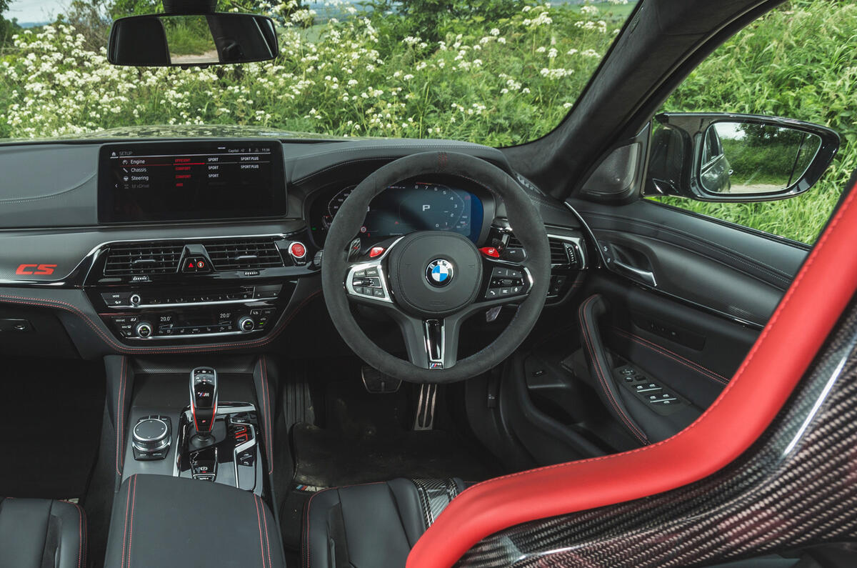 12 BMW M5 CS 2021 UK FD cabin