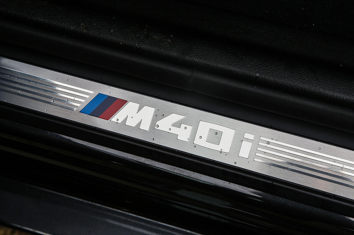 BMW X3 M40i 2018 UK review scuff plates