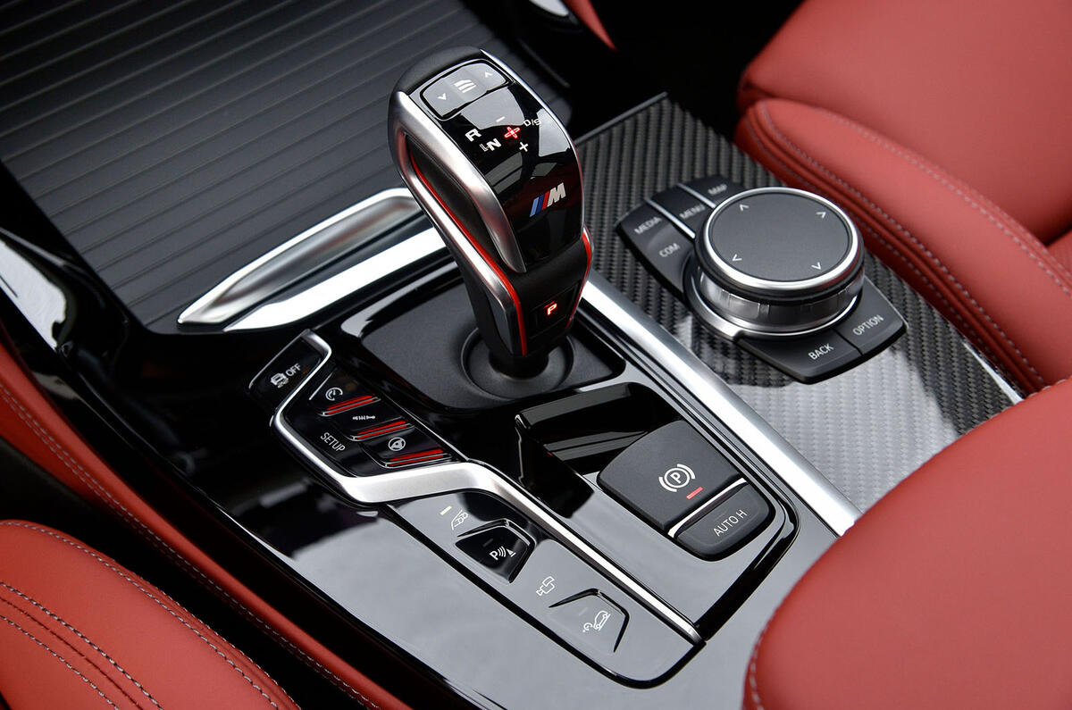 BMW X3 M Competition 2019 first drive review - centre console