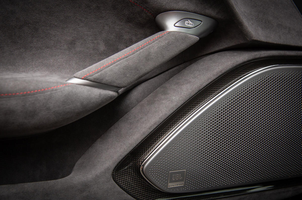 Ferrari Roma 2021 UK first drive review - interior trim