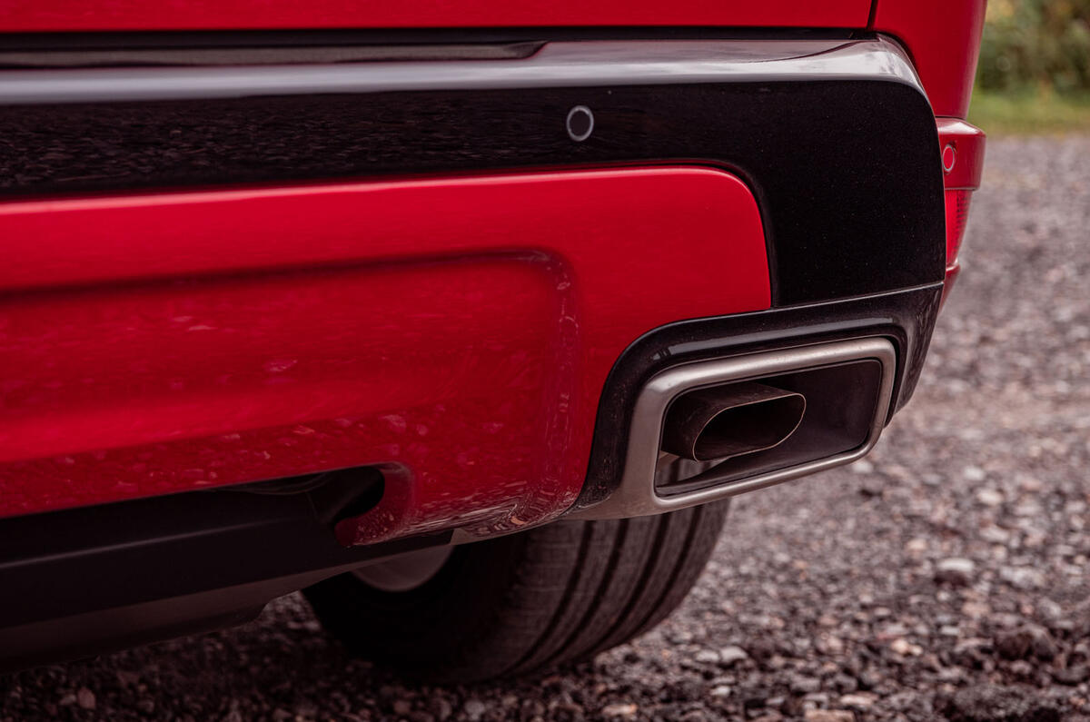 Land Rover Range Rover Sport HST 2019 UK first drive review - exhaust