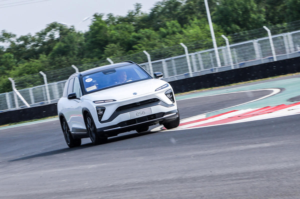 Nio ES6 2019 first drive review - track front