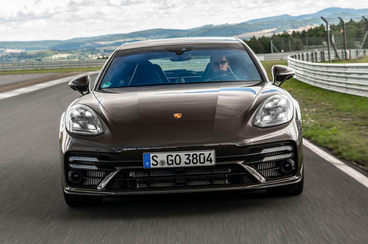 Porsche Panamera Turbo S Sport Turismo 2020 first drive review - on the road nose