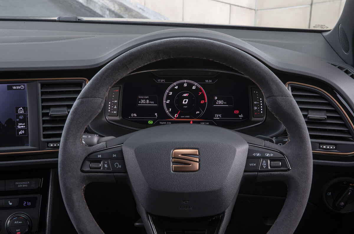 Seat Leon Cupra R ST Abt 2019 UK first drive review - instruments