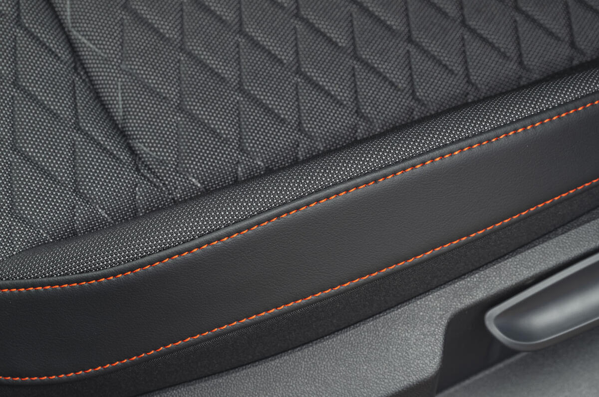 Seat Leon eHybrid FR 2020 UK first drive review - seat stitching
