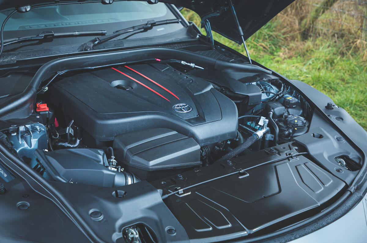 12 Toyota GR Supra 2 litre 2021 UK first drive review engine