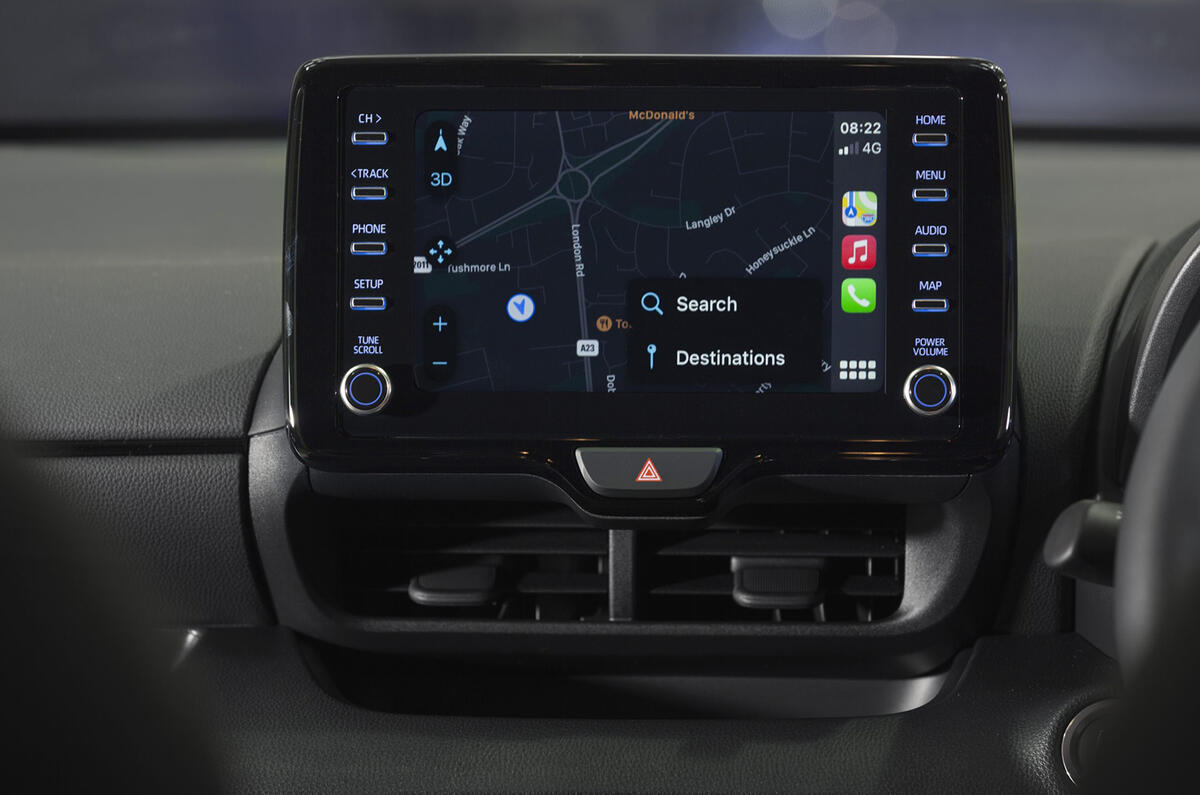 Toyota GR Yaris 2020 UK first drive review - infotainment
