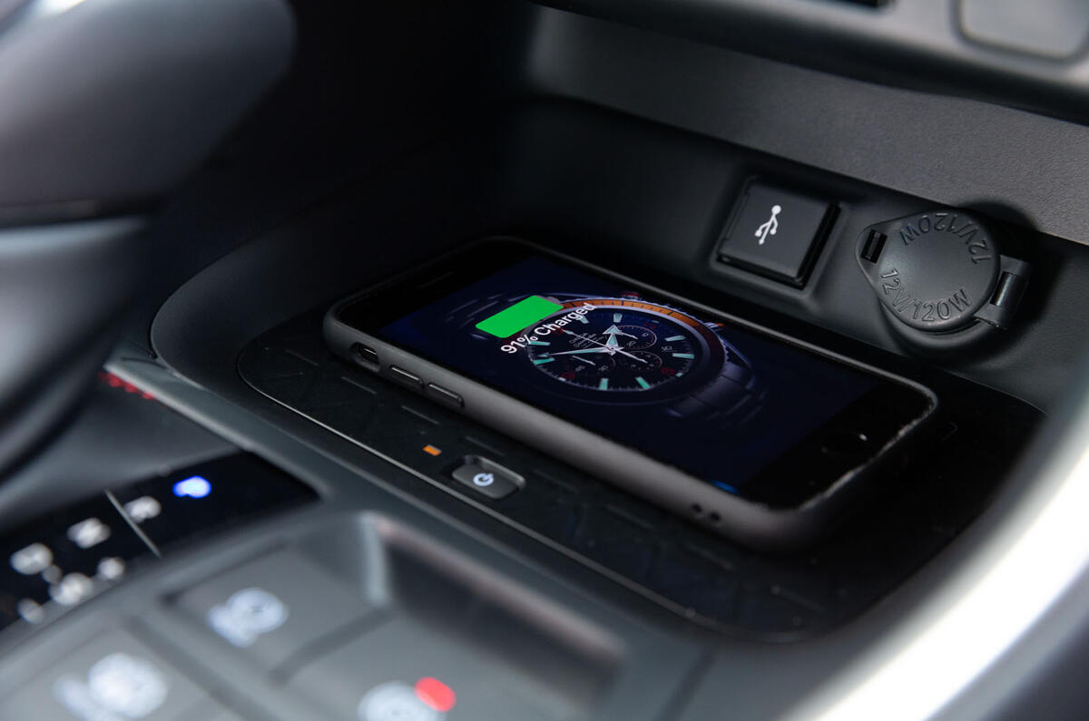 12 Toyota RAV4 PHEV 2021 UK first drive review wireless charging