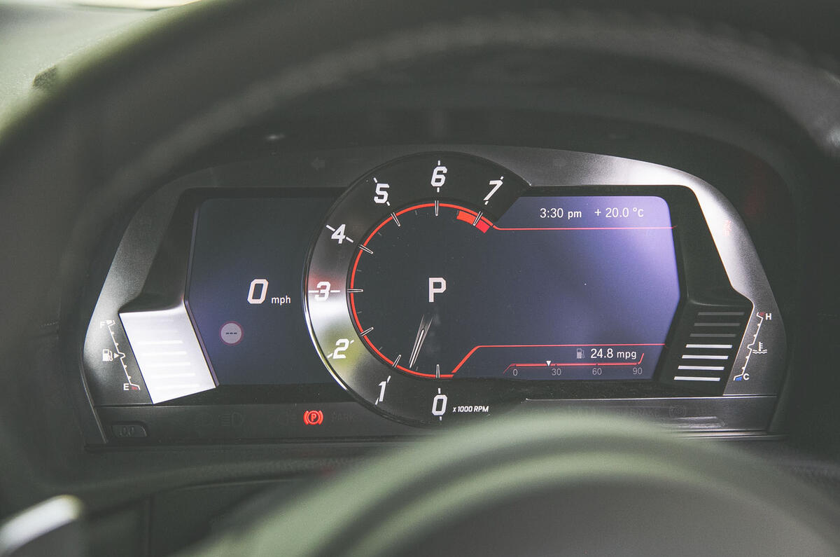 Toyota Supra 2019 UK first drive review - instruments
