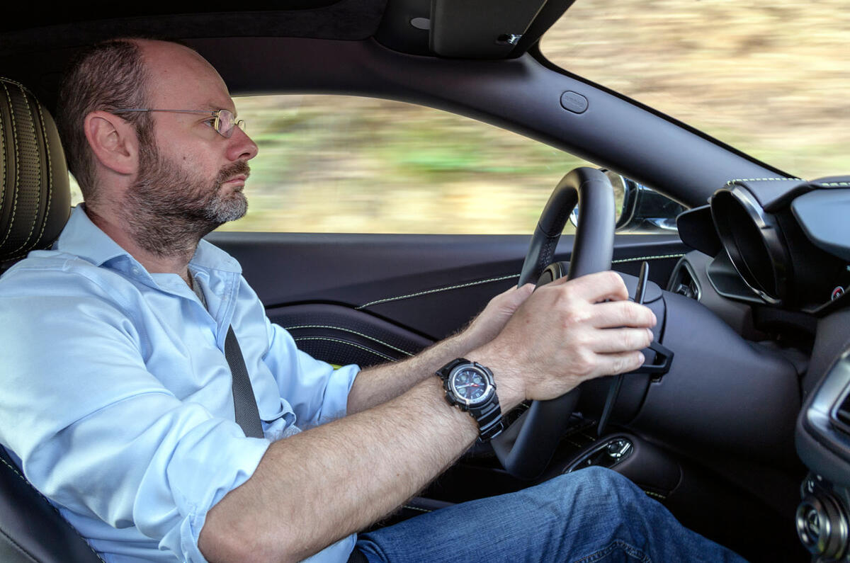 Aston Martin Vantage Matt P driving