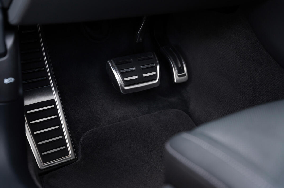 13 Audi A8 TFSIe 2022 first drive review pedals