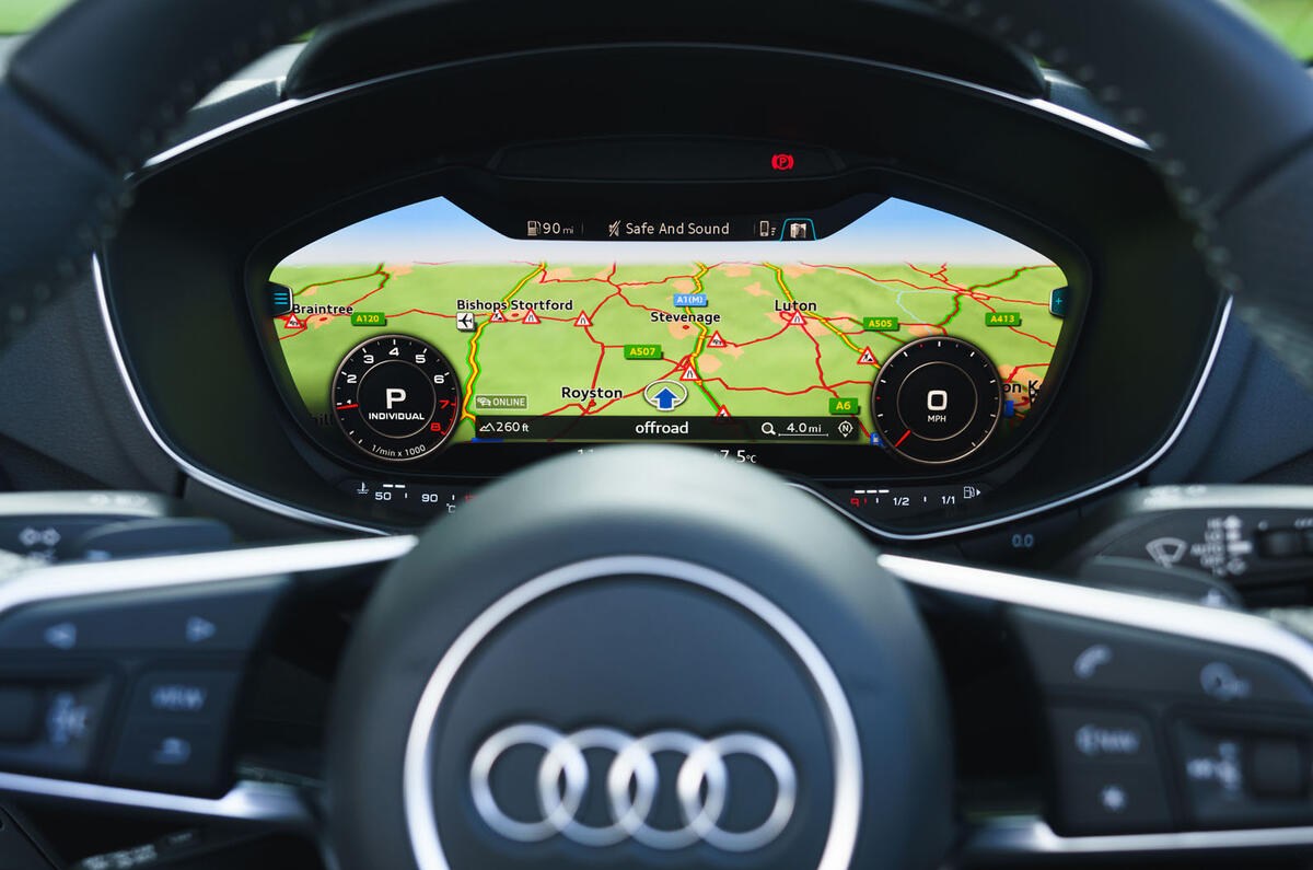 Audi TT Roadster 2019 UK first drive review - virtual cockpit