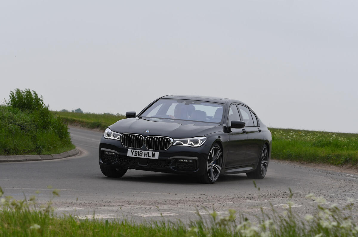BMW 7 Series 740Ld long-term review cornering front