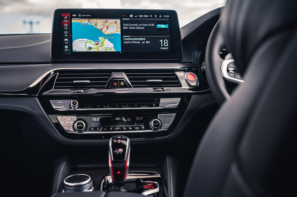 BMW M5 Competition 2020 UK first drive review - infotainment
