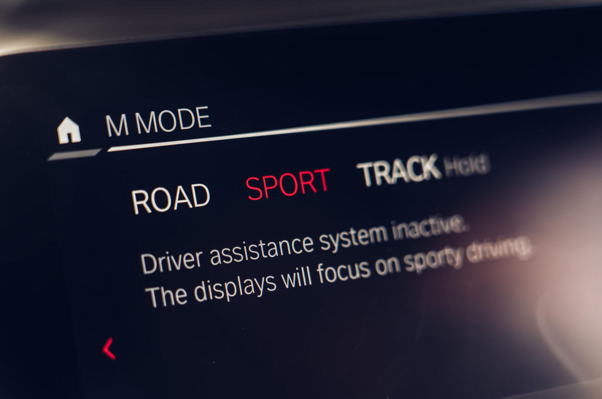 BMW M8 Competition Coupe 2020 UK first drive review - drive modes