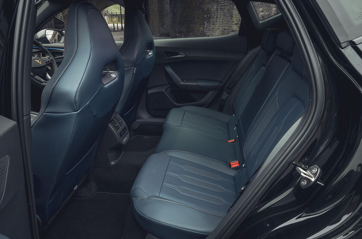 13 Cupra Formentor VZ2 2021 UK first drive rear seats