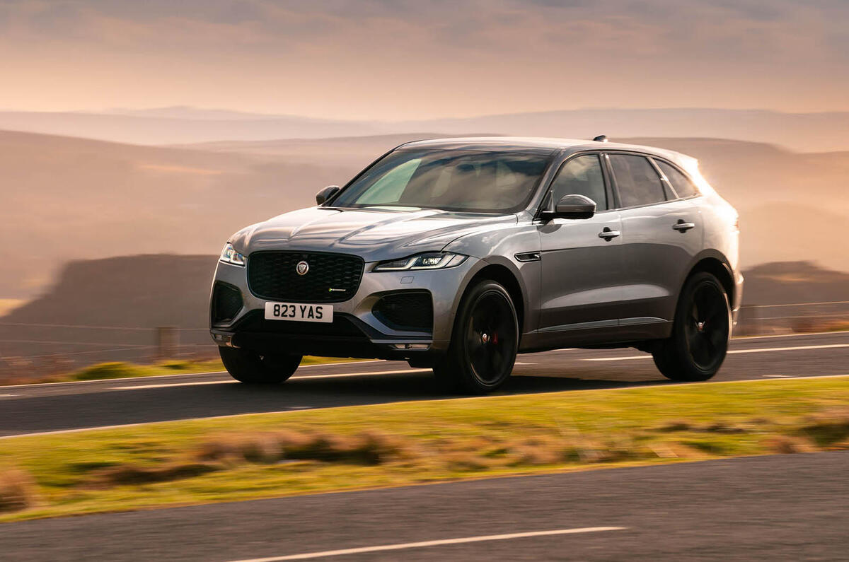 13 Jaguar F Pace 2021 UK first drive review on road front