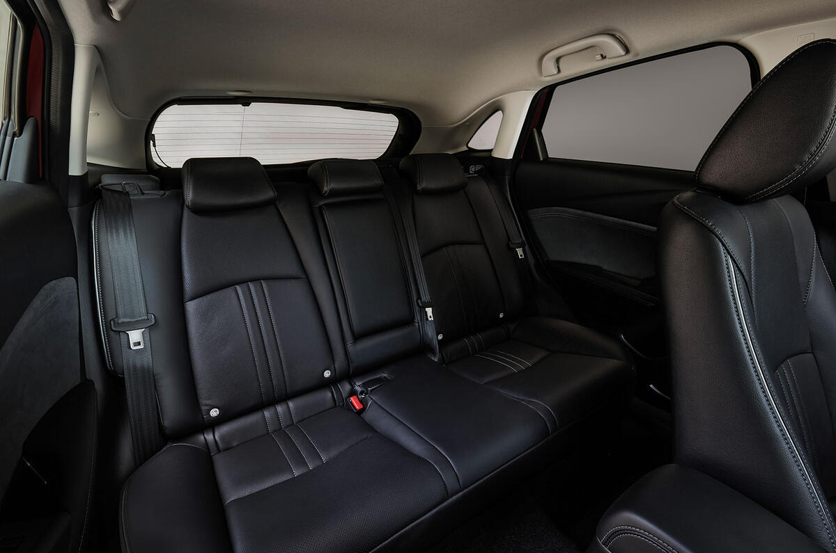 Mazda CX-3 2018 first drive review rear seats