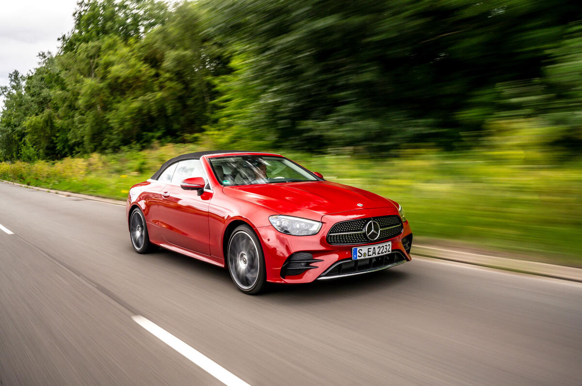 Mercedes-Benz E-Class e450 Cabriolet 2020 UK first drive review - on the road front