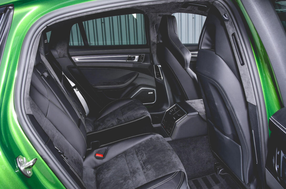 Porsche Panamera GTS 2019 UK first drive review - rear seats