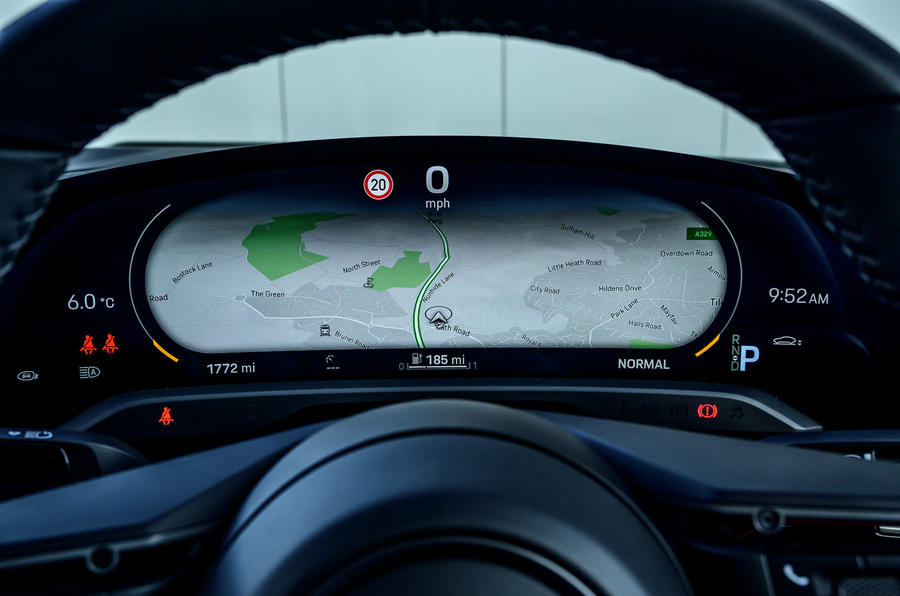 Porsche Taycan Turbo 2020 : premier bilan de la conduite au Royaume-Uni - navigation