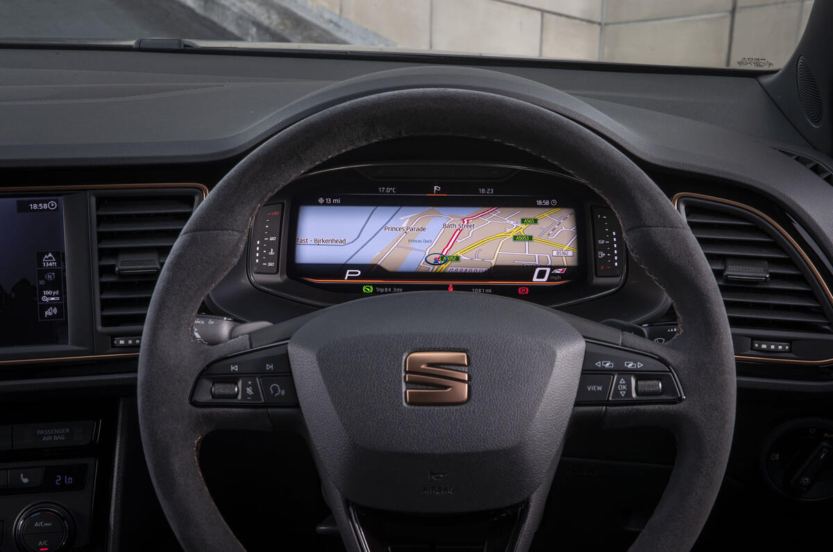 Seat Leon Cupra R ST Abt 2019 UK first drive review - navigation