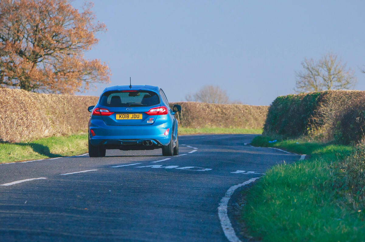 13 Turbo Technics Fiesta ST 285 2022 UK first drive review on road rear