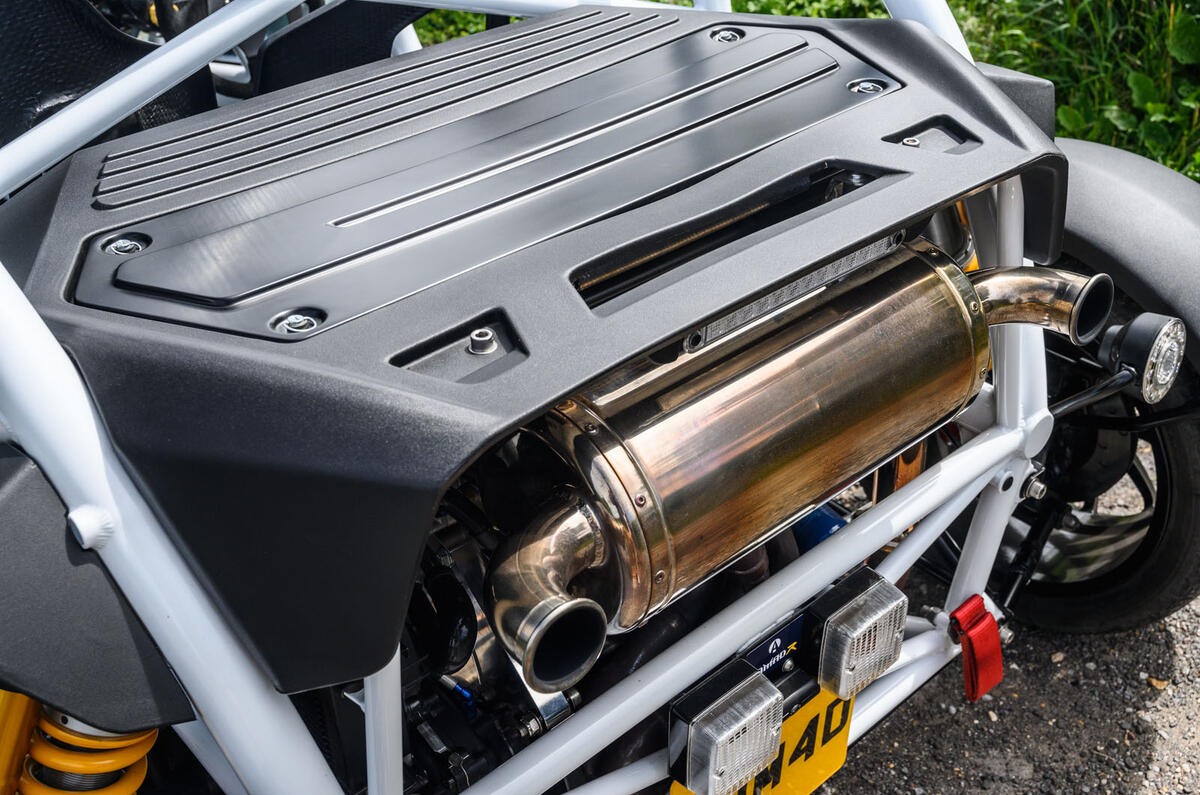 Ariel Nomad R 2020 UK first drive review - exhaust