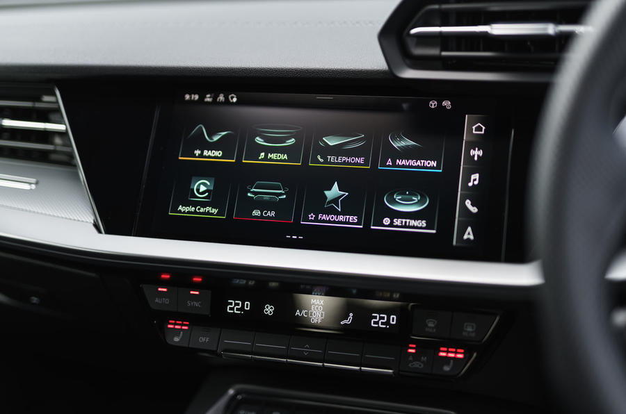 Audi A3 TFSIe 2020 : premier bilan de conduite au Royaume-Uni - infotainment