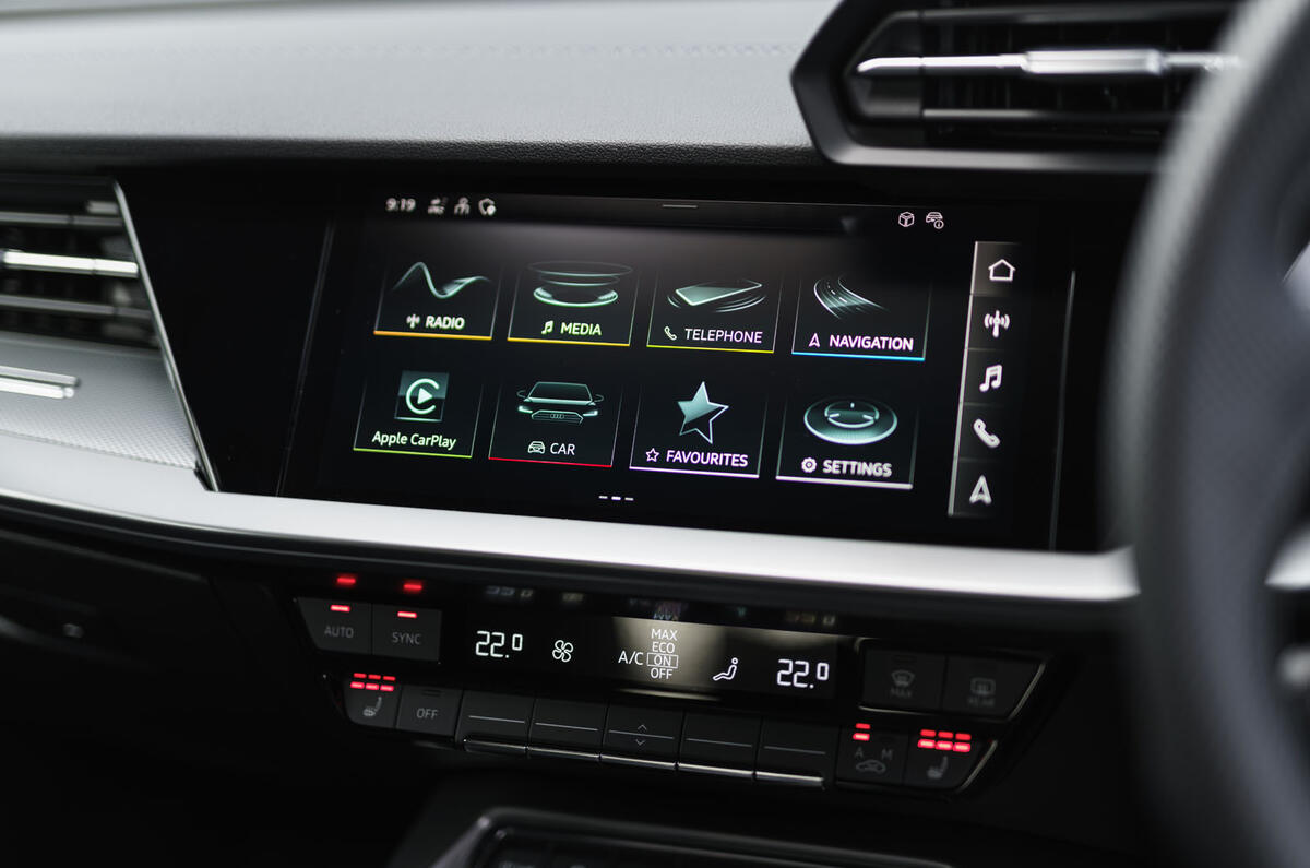 Audi A3 TFSIe 2020 UK first drive review - infotainment