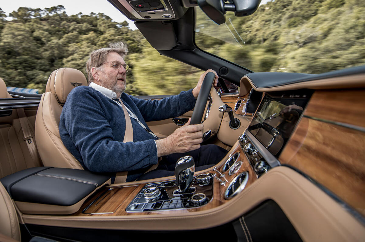 Bentley Continental GT convertible 2019 first drive review - Steve Cropley driving