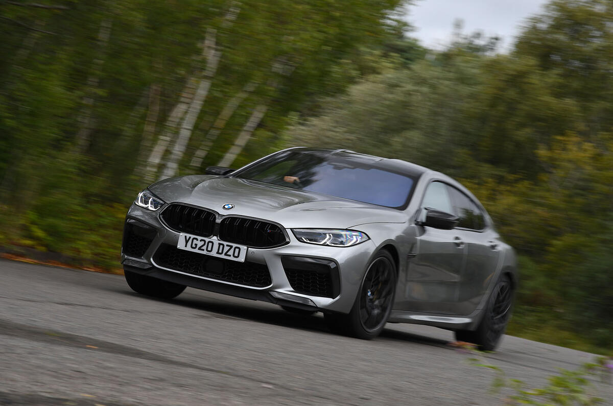 BMW M8 Gran Coupe 2020 UK first drive review - on the road front