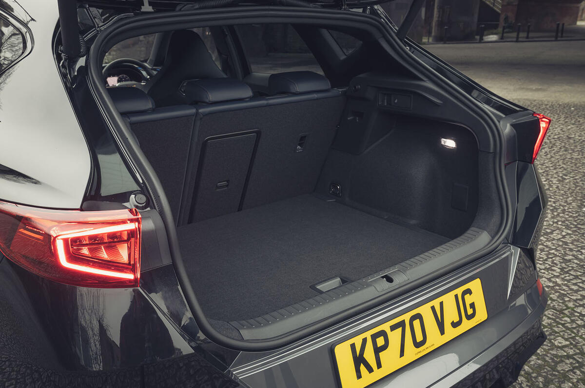 14 Cupra Formentor VZ2 2021 UK first drive boot