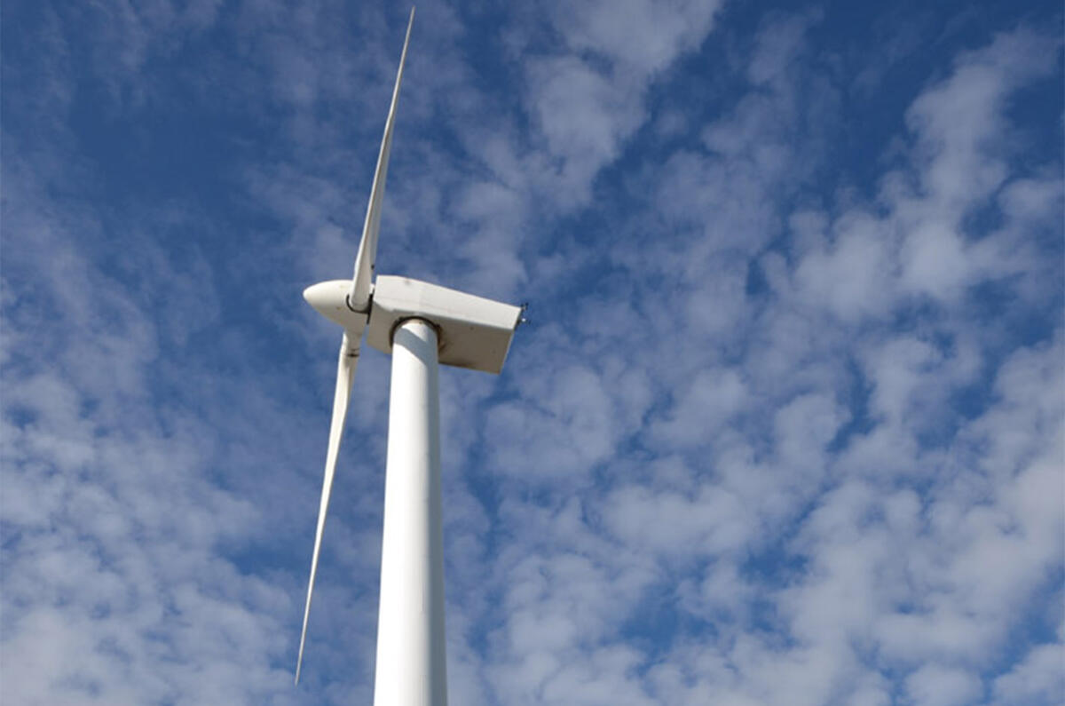 ITM Power wind hydrogen station sign