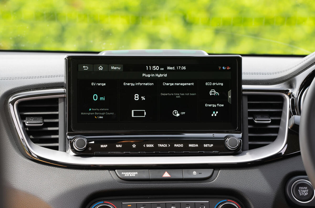 Kia Xceed plug-in hybrid 2020 UK first drive review - charging information