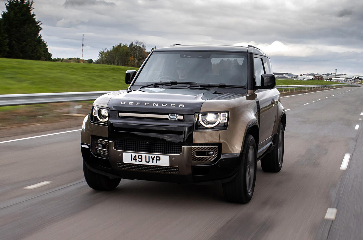Land Rover Defender 90 P400 X 2020 UK first drive review - on the road nose
